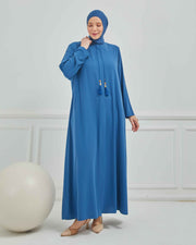 abaya vert avec  broderie grande taille | 2002-2-9